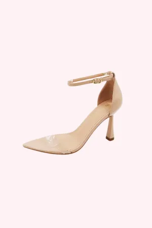 Clear Strap Pointed Toe Heels