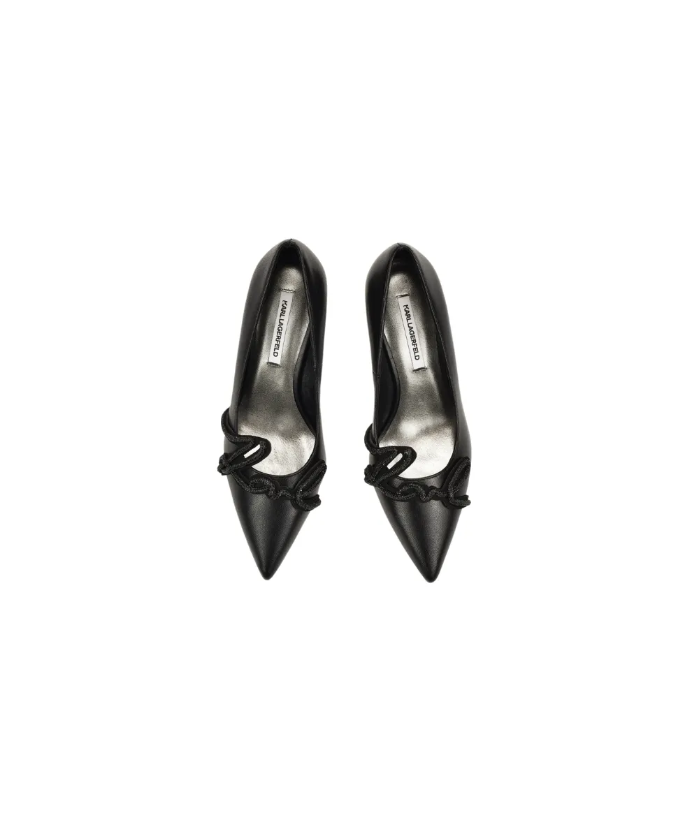 KARL LAGERFELD HEELS IN BLACK