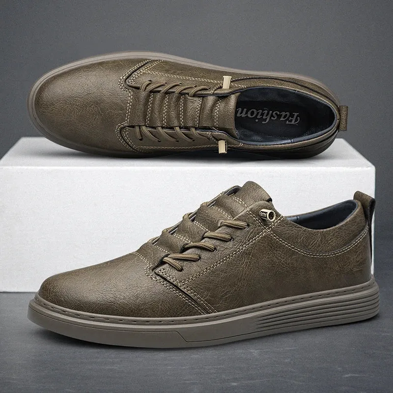 Oxfords - Genuine Leather Sneakers