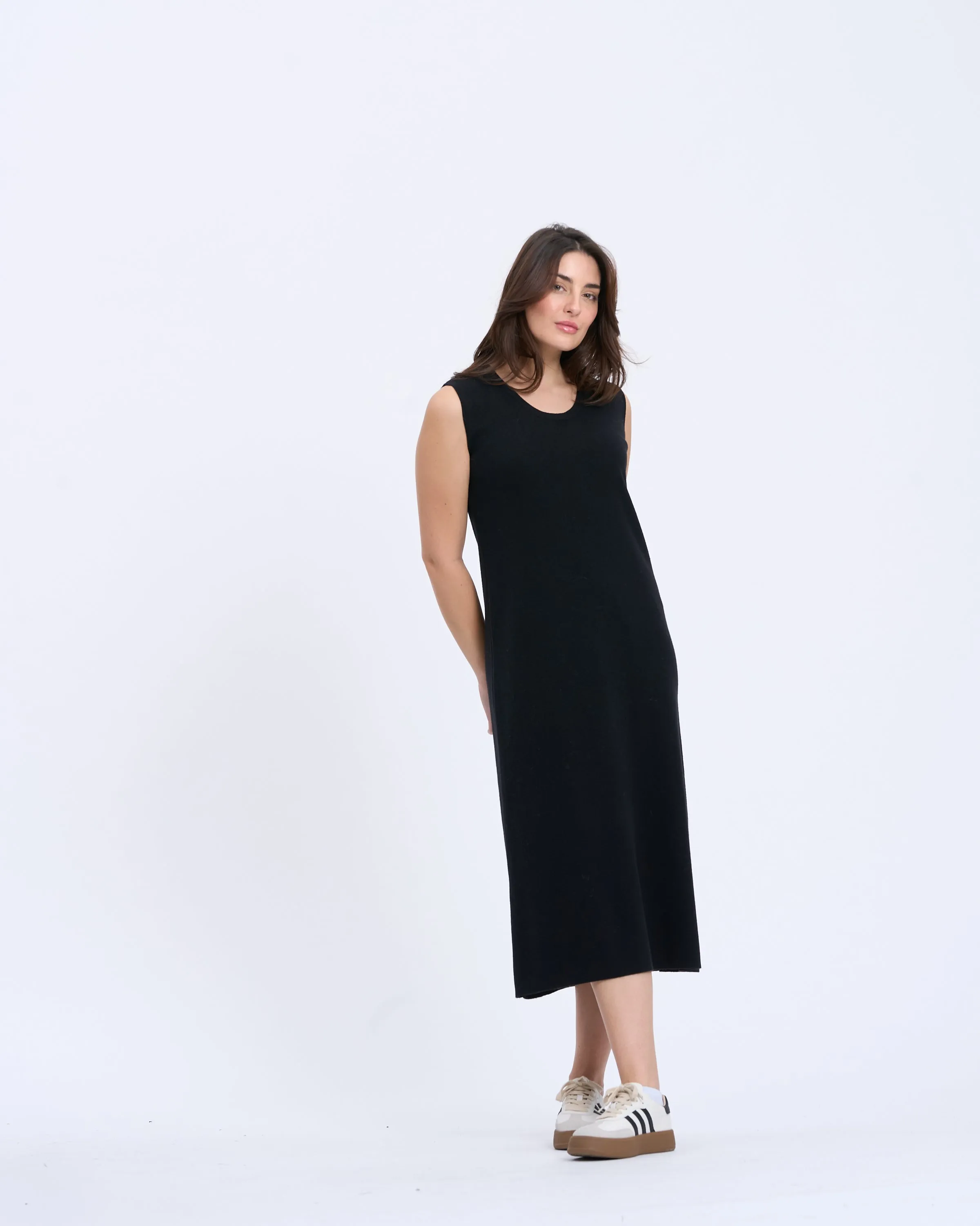 T3075 Long Shift Dress