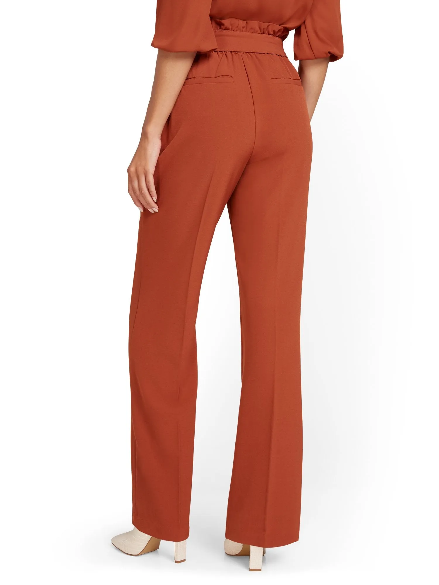 Tie-Waist Palazzo Pant